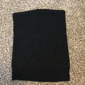 Express tube top. Black with shimmer.